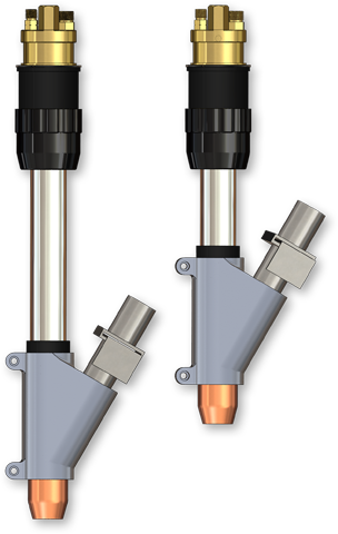 D/F Water-Cooled-to-the-Tip 5" & 8" Sub-Arc MIG Torches